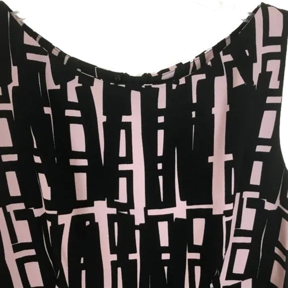 Womens Size 6 Milly Geoprint Crepe Sleeveless Shift Mini Dress Made in USA - Picture 2 of 6